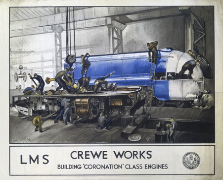'Crewe WorksÕ, LMS poster, 1937.