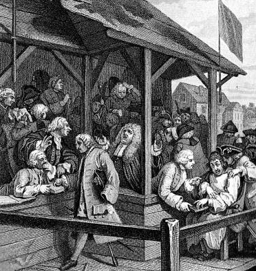 2015-5 No1 Detail from Hogarth Election 1754