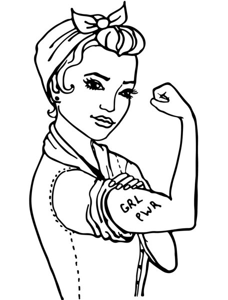 We Can Do It. Womens symbol of female power and industry.